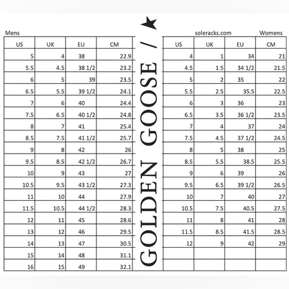 Golden goose size reference - Picture 1 of 1